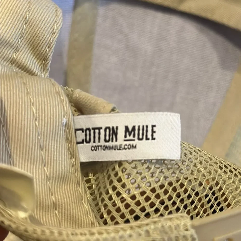 Cotton Mule Grey Distressed 212 Adjustable Trucker Hat